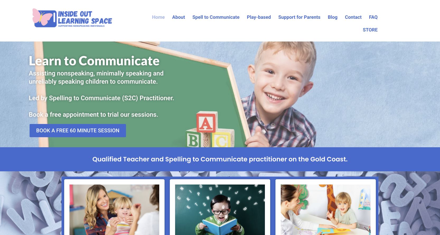 Inside Out Learning Space website by Lauren Veling