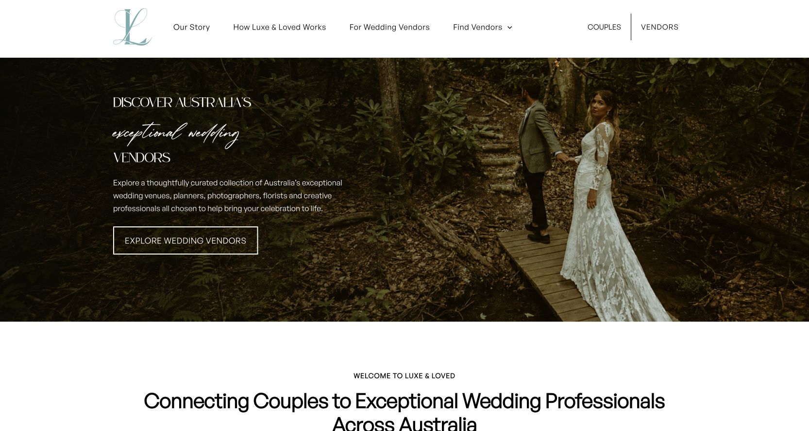 Luxe & Loved website by Lauren Veling — staged work in progress